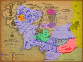 Mappa Reame Unito di Arnor