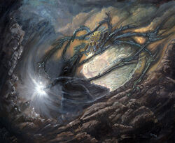 Morgoth and Ungoliant by Guy Gondron