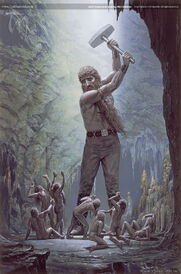 Aulë Prepares to Destroy His Children by Ted Nasmith