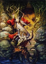 Gandalf affronta il Balrog, Petar Meseldzija.