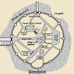 Planimetria di Gondolin