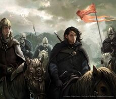 Aragorn and the Rohirrim by Magali Villeneuve