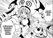 Lala al encontrar a Rito en el manga