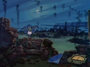 Dzielnica po wybuchu białej myszy