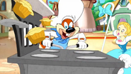 Tom and Jerry's Giant Adventure - Screwy Squirrel arriving for pies