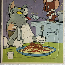 Frame Tray Puzzle - Spaghetti - Tom and Jerry