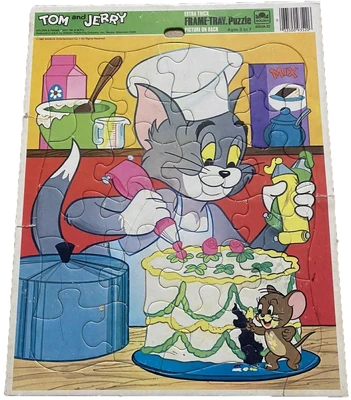 Frame Tray Puzzle - Cake Chef - Tom and Jerry - 01