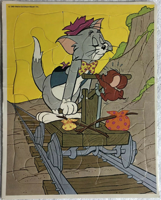 Whitman - Tom and Jerry - Handcar Hobos - Frame Tray Puzzle - 01.png