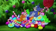 Tom and Jerry sitting in a pile Candy