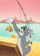 The VHS cover art cel is based on this cartoon.