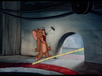 Jerry: Oh no! Hold on, Tuffy boy! I’m coming!