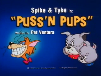 Puss'n Pups title