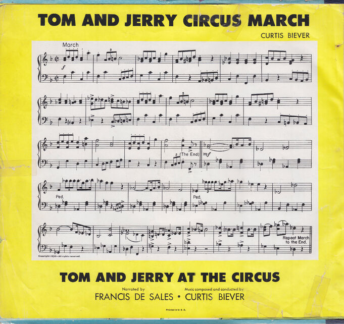 Tom and Jerry At The Circus 78 RPM record - 03