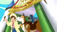 Tom and Jerry's Giant Adventure - Jack, Hermione, Tom and Jerry leaving Storybook Town