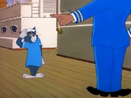 Cruise Cat - Tom salute to Captain