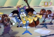 Tom playing the remaining strings and trumpets