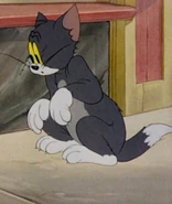 In 1944, Spence's Tom has a slightly wider Head and depicts Tom with more rounded detail. This was around the same time Tom was redesigned to have a more bipedal design.