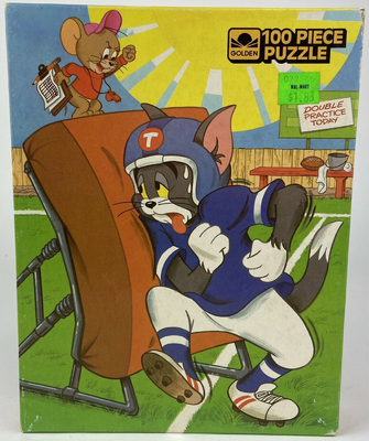 Golden - Tom and Jerry - Football Practice - 100 Piece Puzzle - 01.png