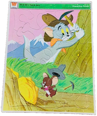Frame Tray Puzzle - Gold Nugget - Tom and Jerry - 01