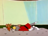 Jerry resembling Muscles Mouse in Jerry's Cousin