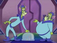 Martian Mice - Giant Alien Mice servants talking and blocking Tom and Jerry