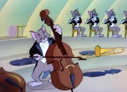 Cellist and flute players before they disappear