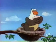 The Egg and Tom and Jerry - Mother Eagle holding egg