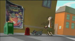 Tom and Jerry Blast Off to Mars Poster in The Fast and the Furry