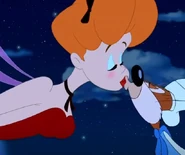 Red making out with squirrel