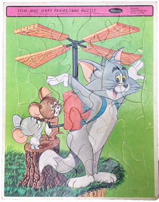 Tom and Jerry - Flying Machine - Whitman Frame Tray Puzzle 1965 - 01.png