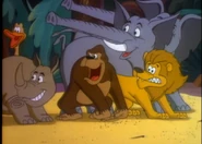 Animals sees Tarzan Jerry and had a great idea