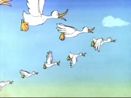The Lost Duckling - Ducks flying