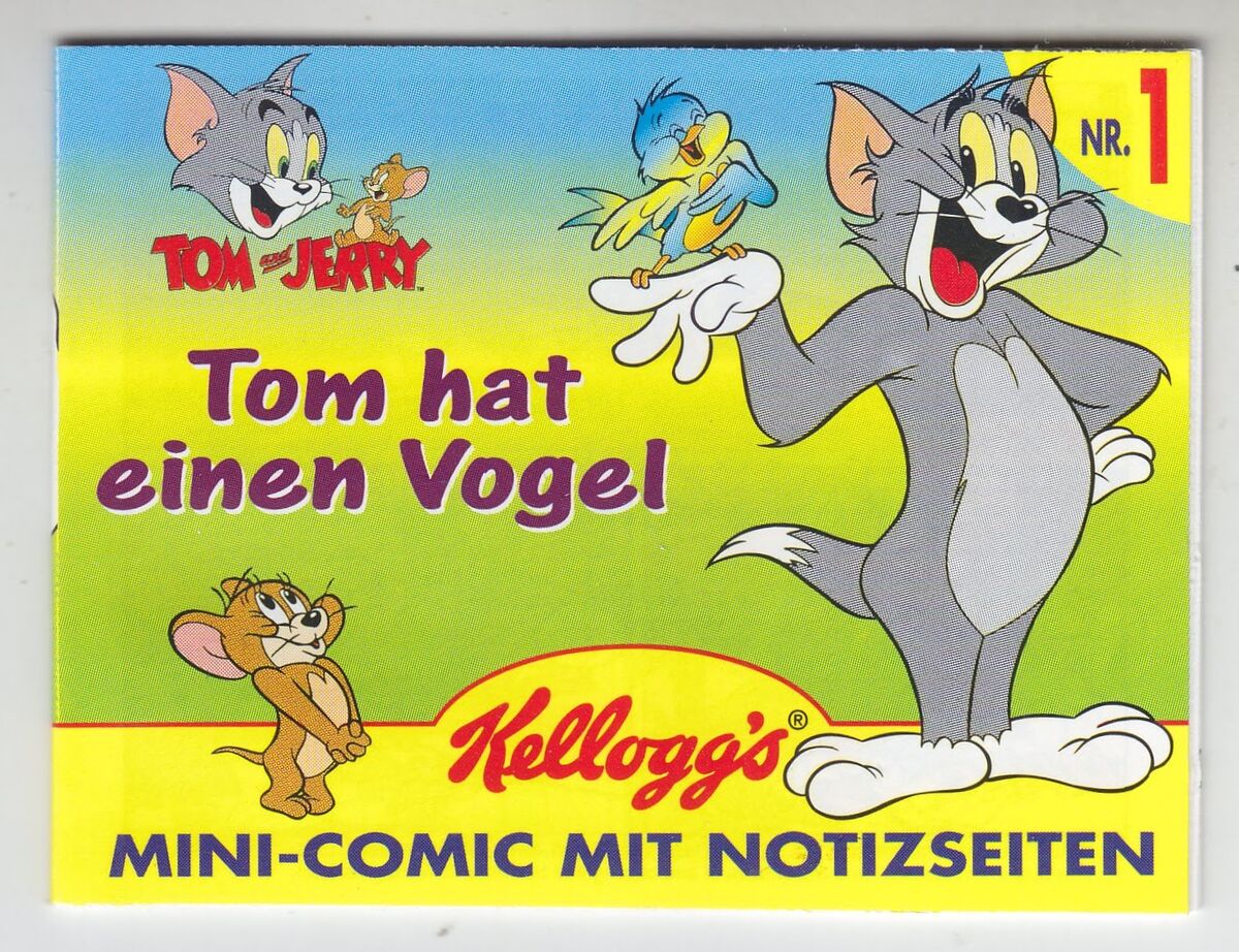 Kellogg's Tom und Jerry 01 - Mini Comic Mit Notizseiten | Tom and 