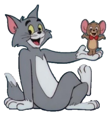 tom and jerry wearing coat