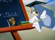 Jerry interrupts the lesson.