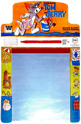 Tom and Jerry - Beach - Whitman Magic Slate - 01.png