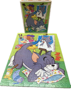 Tom and Jerry - Painting Cat Art - Whitman Jigsaw Puzzle - 02