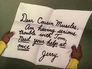 Jerry's Cousin - Muscles reading Jerry's letter