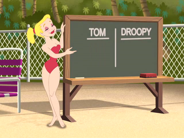 Miss Shapely is a character who only appears in the Tom and Jerry Tales epi...