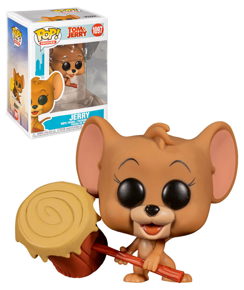 Funko Pop 1097 Tom and Jerry 2021 Movie Jerry w Mallet Tom