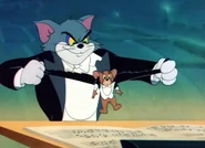 Tom ripping Jerry's tuxedo