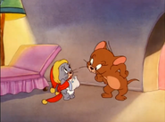 The Little Orphan - Jerry sees a piece of paper attached to Nibbles