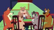 Spike playing poker