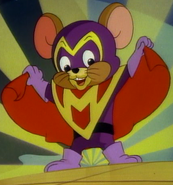 Mall Mouse Holding Up His Cape