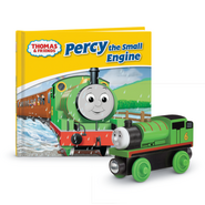 Книга серии "Моя библиотека историй Томаса" в комплекте с игрушкой Wooden Railway