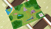 Еще одна карта Содора, составленная Бруно в мультфильме «Тайна на смотровой горе»