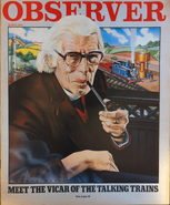 Обложка журнала Observer (22 июля 1979 г.), иллюстрированная Миком Браунфилдом