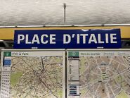 Metro station, place d'Italie.