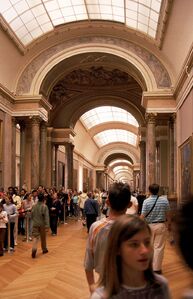 Grande galerie in the Louvre