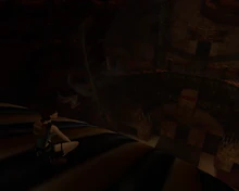 La sala de la Esfinge desde lo más alto.